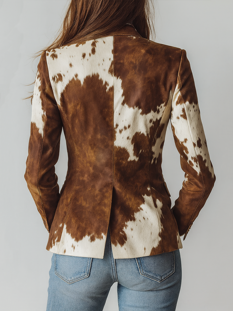 Manuela – Blazer Animalier Vintage