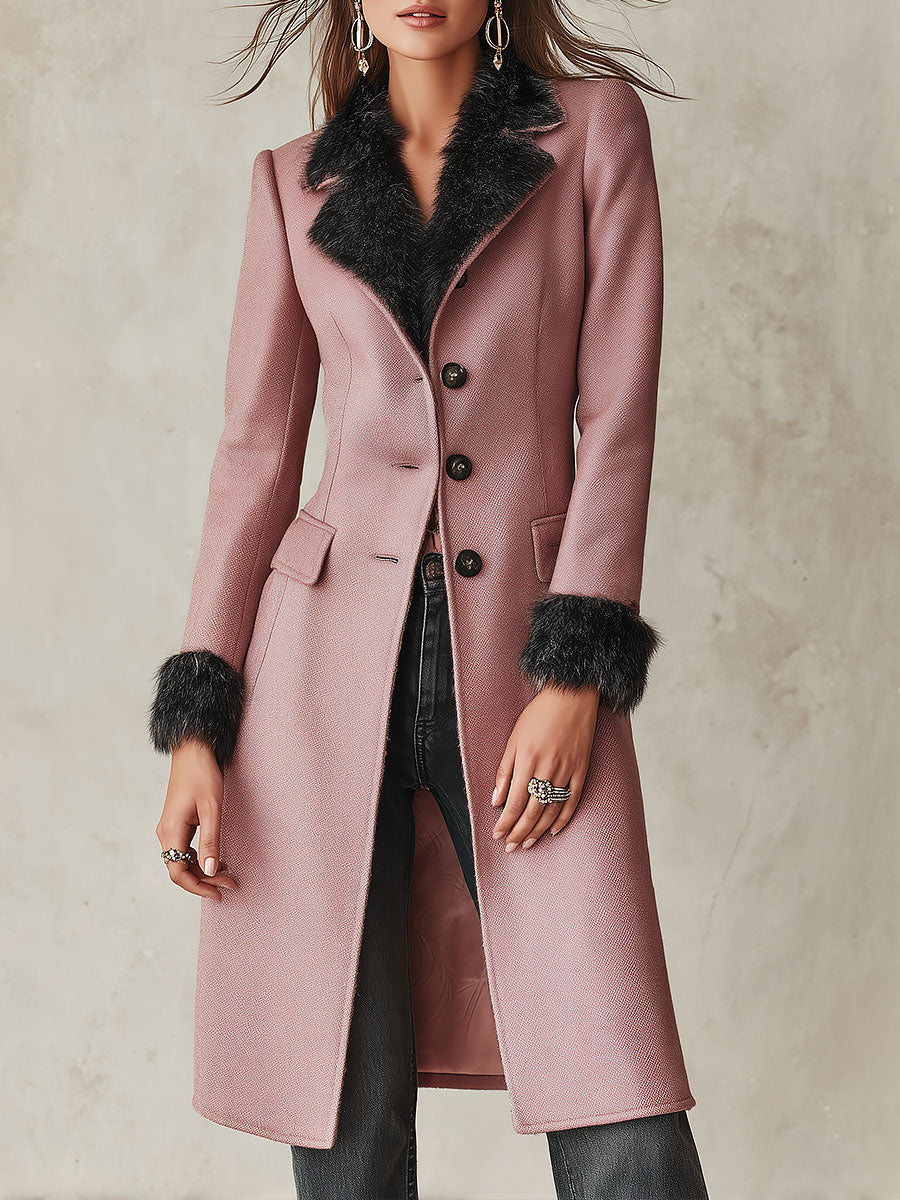 Lucia | Cappotto Midi Sagomato in Misto Lana