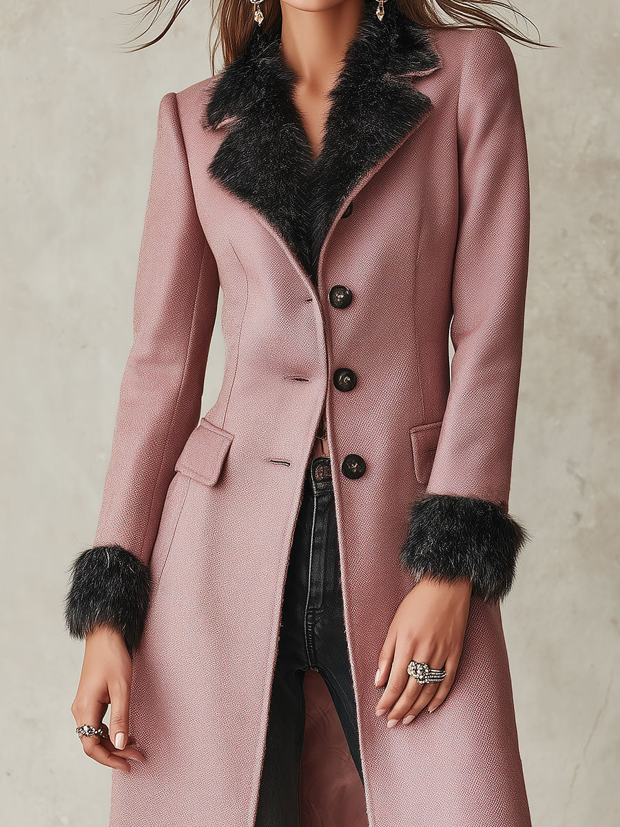 Lucia | Cappotto Midi Sagomato in Misto Lana