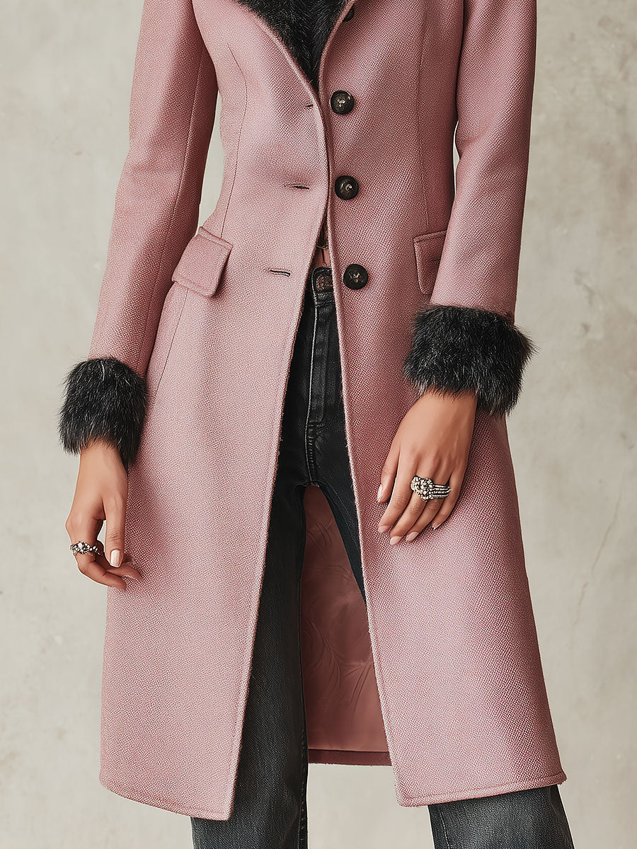 Lucia | Cappotto Midi Sagomato in Misto Lana