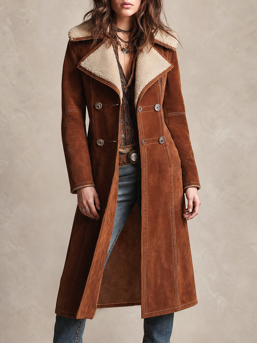 Miriam | Spolverino Desert Rose Effetto Shearling