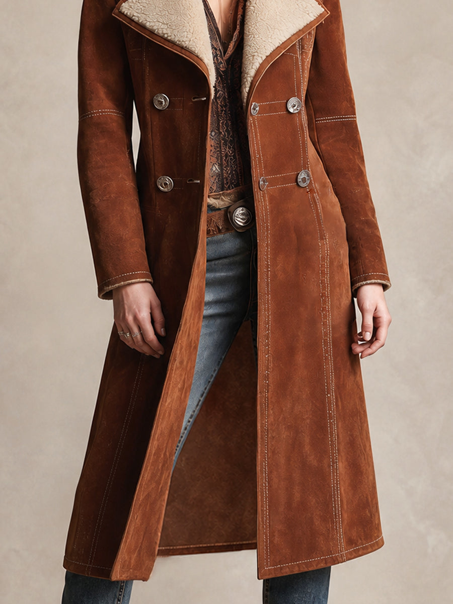 Miriam | Spolverino Desert Rose Effetto Shearling