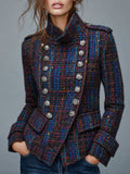 Ottavia | Cappotto in Tweed Stile Militare