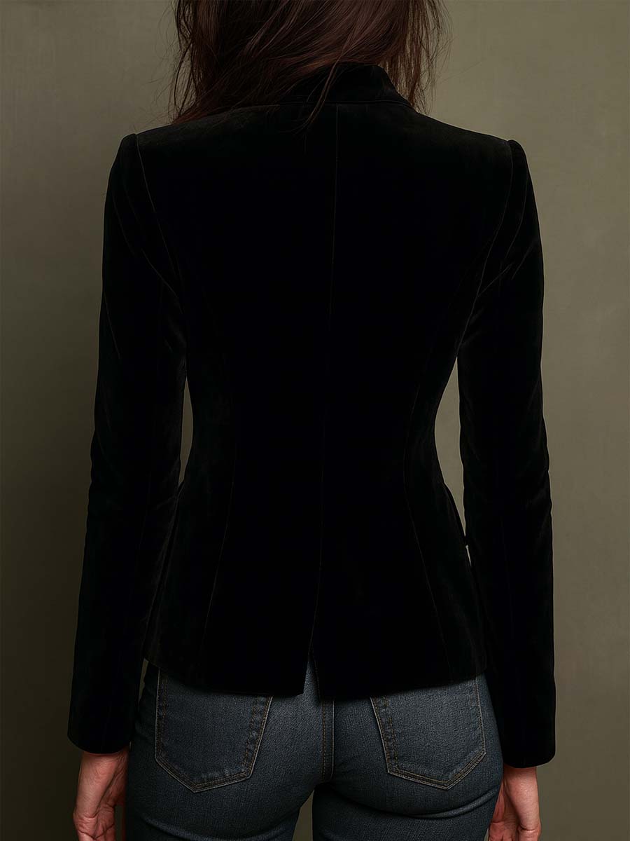 Maria – Blazer Ricamato con Motivo Floreale Multicolore