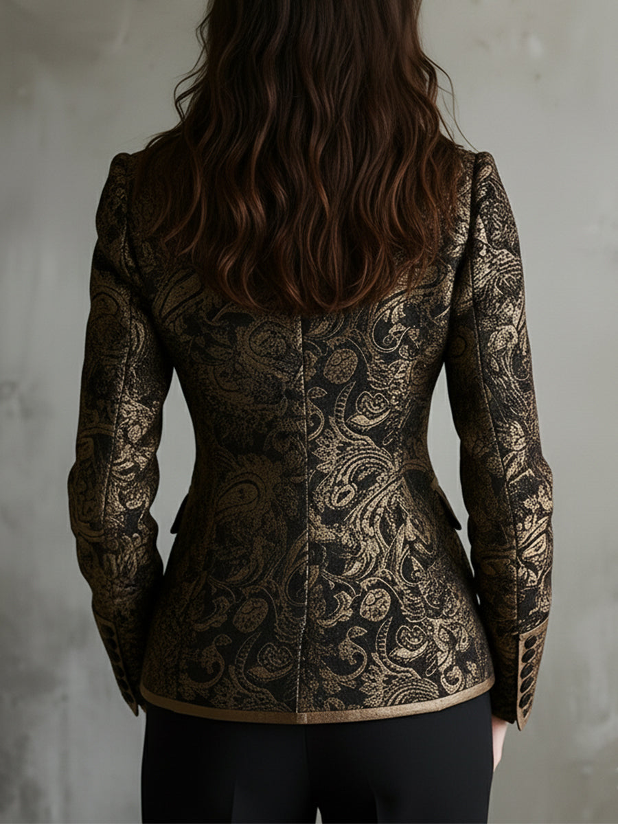 Sofia | Blazer Sagomato in Jacquard Paisley