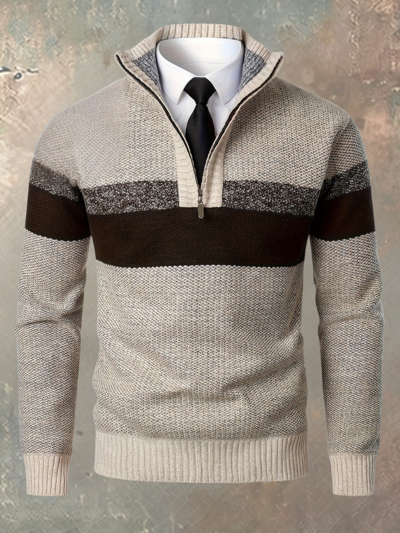 Mario – Maglione con Mezza Zip