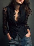 Teresa – Blazer con Maniche Semitrasparenti