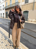 Pantaloni di velluto a coste beige