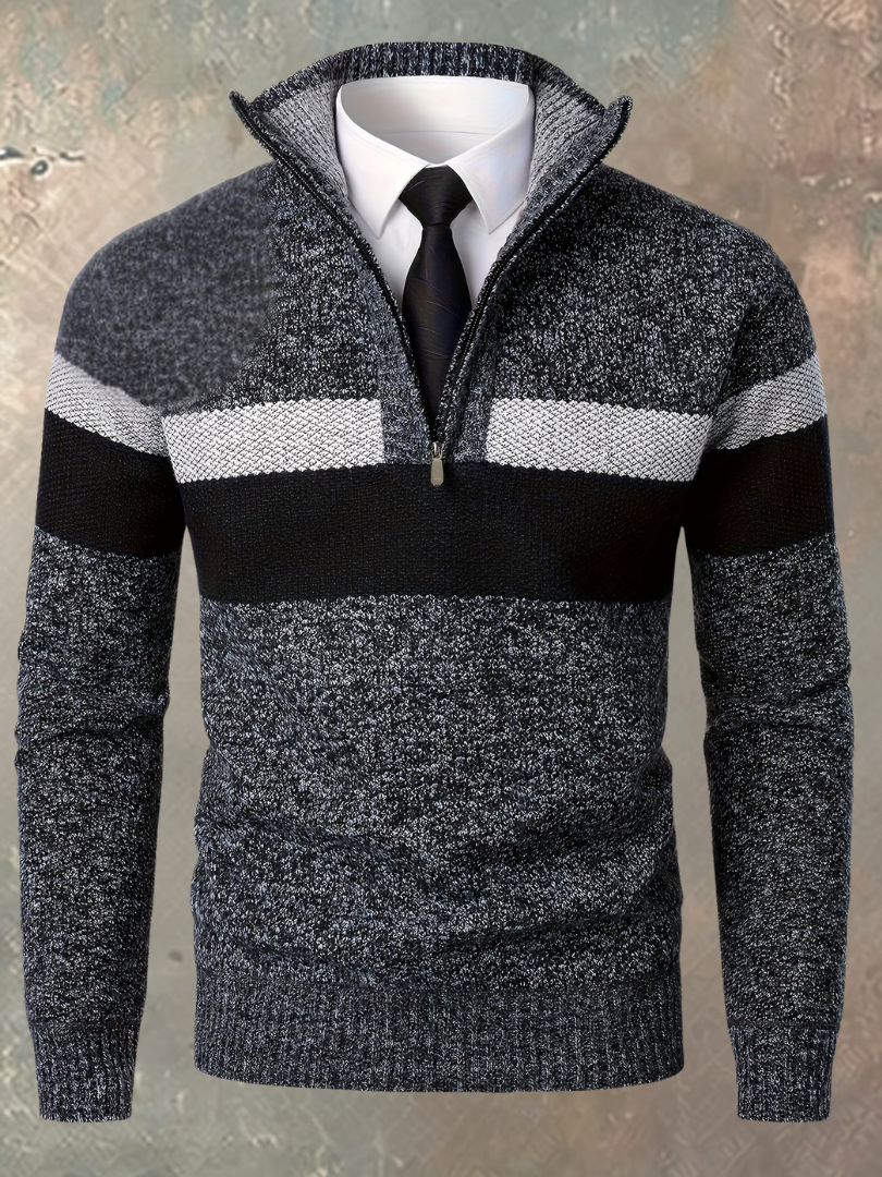 Mario – Maglione con Mezza Zip