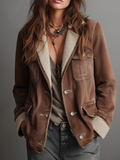 Rebecca | Cappotto in Denim con Fodera Teddy
