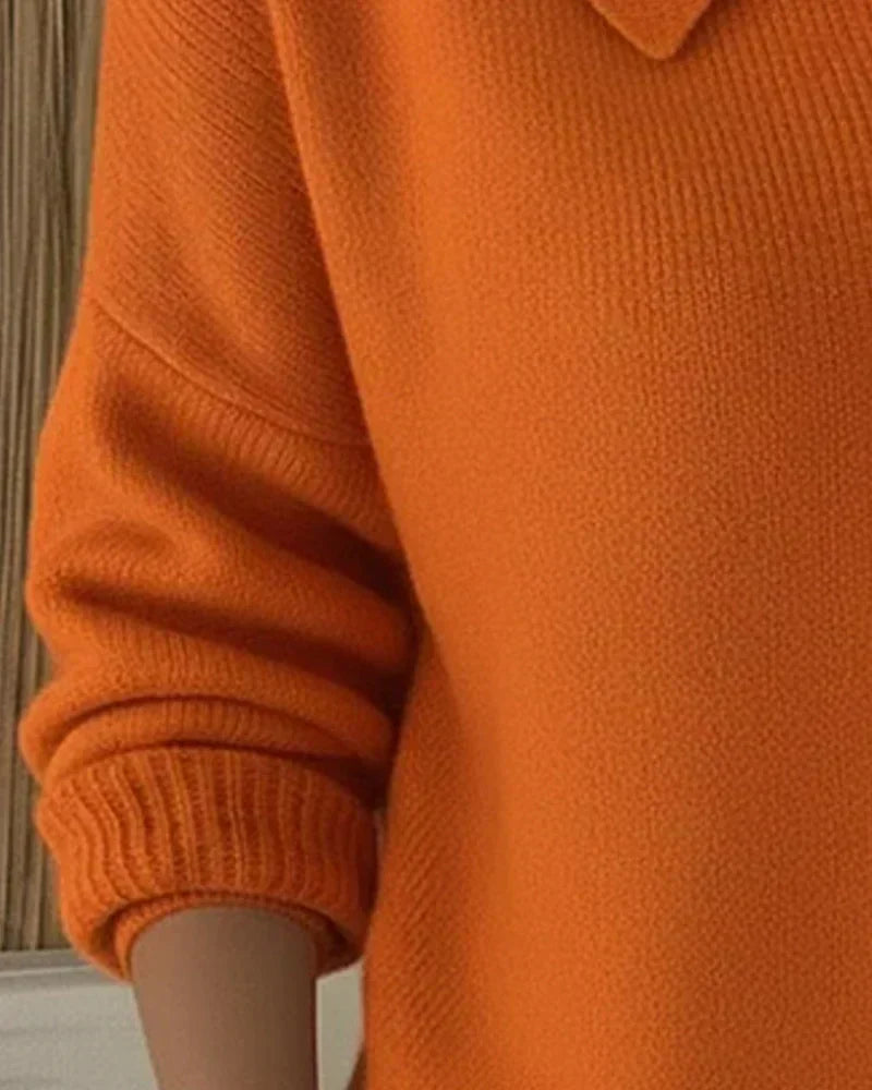 Gilet in maglia con colletto a camicia