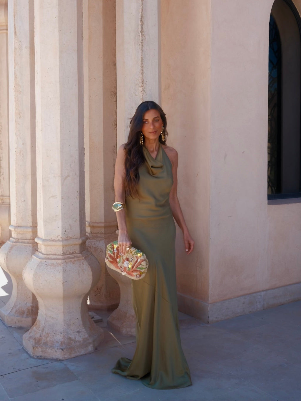 velmara-34 · abito lungo-viscosa-verde · 71016882471249