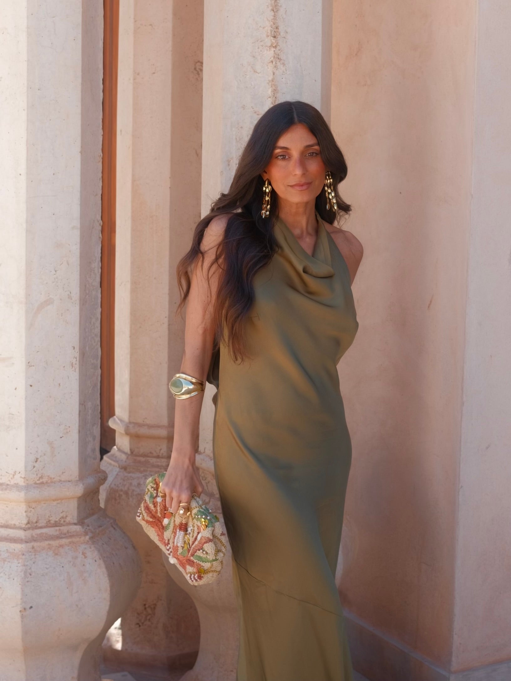 velmara-34 · abito lungo-viscosa-verde · 71016882536785