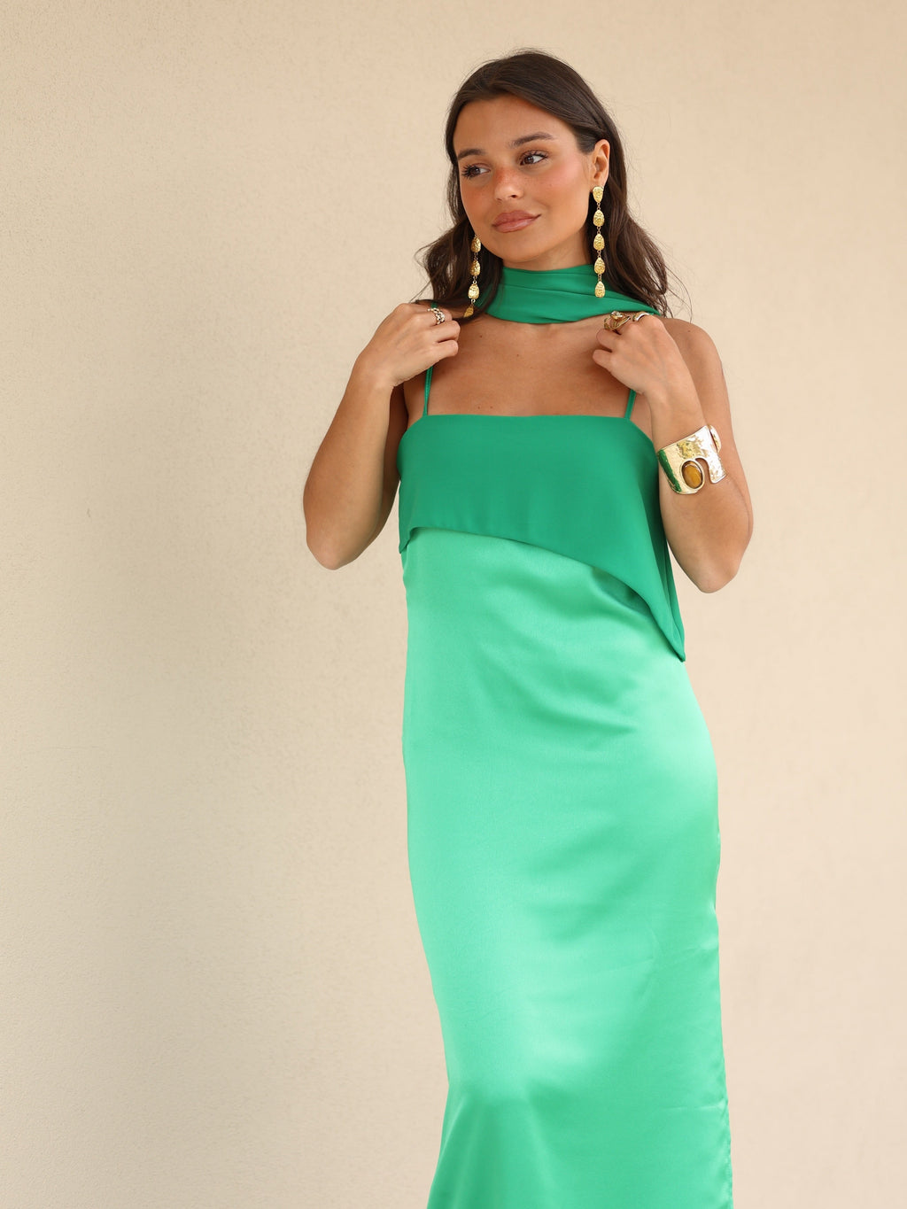 velmara-34 · abito lungo stampato verde · 71016893612369