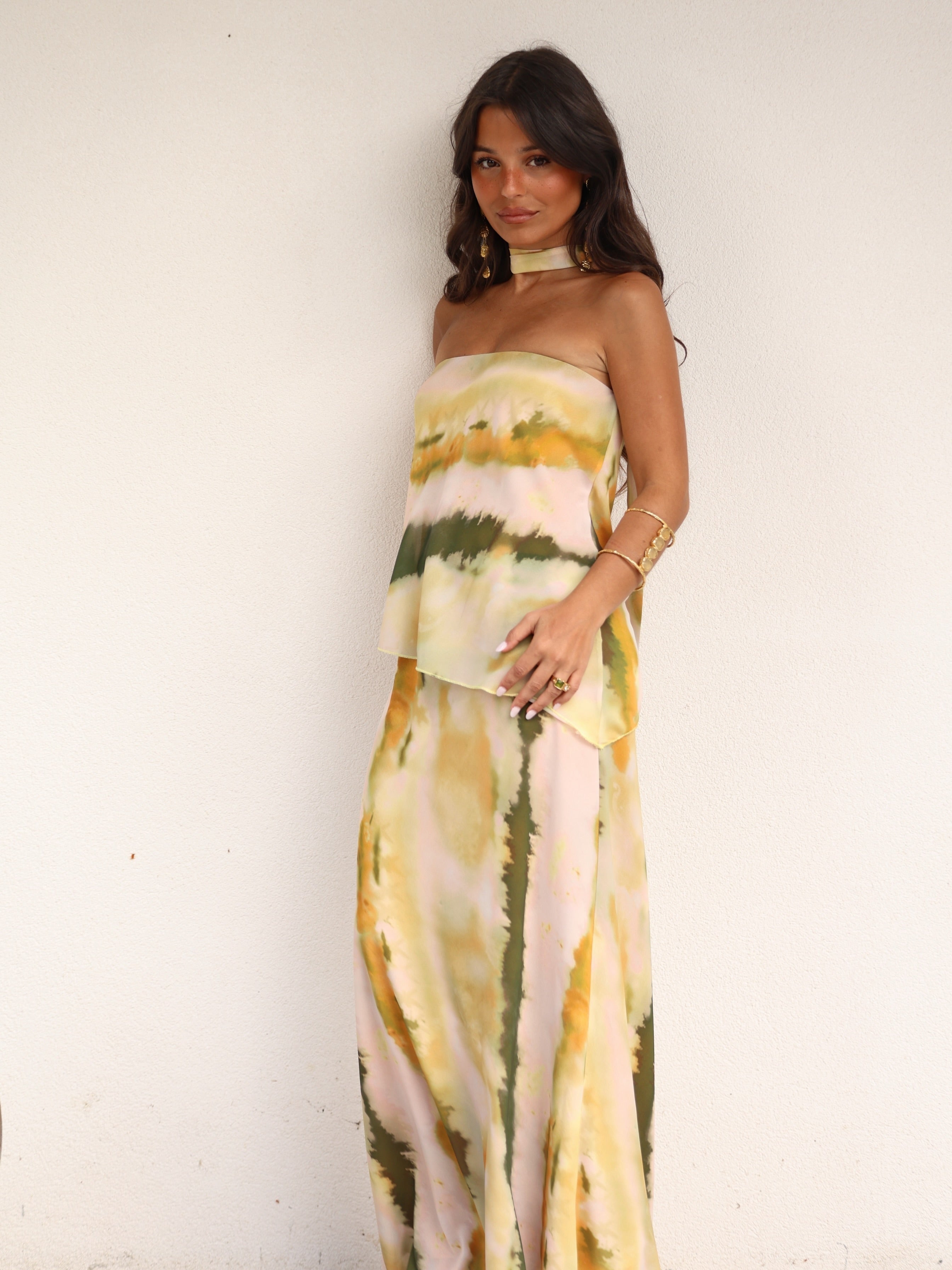 velmara-34 · abito-senza-spalline-stampato-verde · 71016895054161