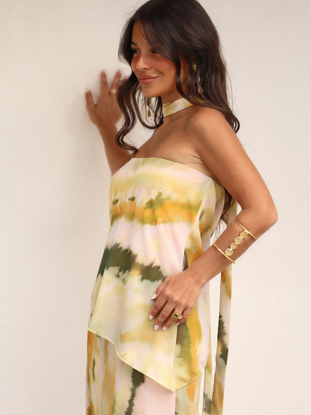 velmara-34 · abito-senza-spalline-stampato-verde · 71016895119697