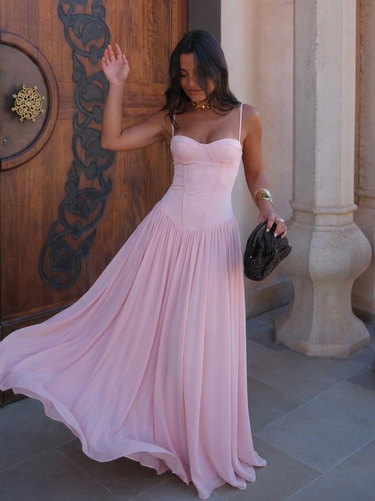 velmara-34 · abito lungo-taglio morbido-rosa cipria · 71030775578961