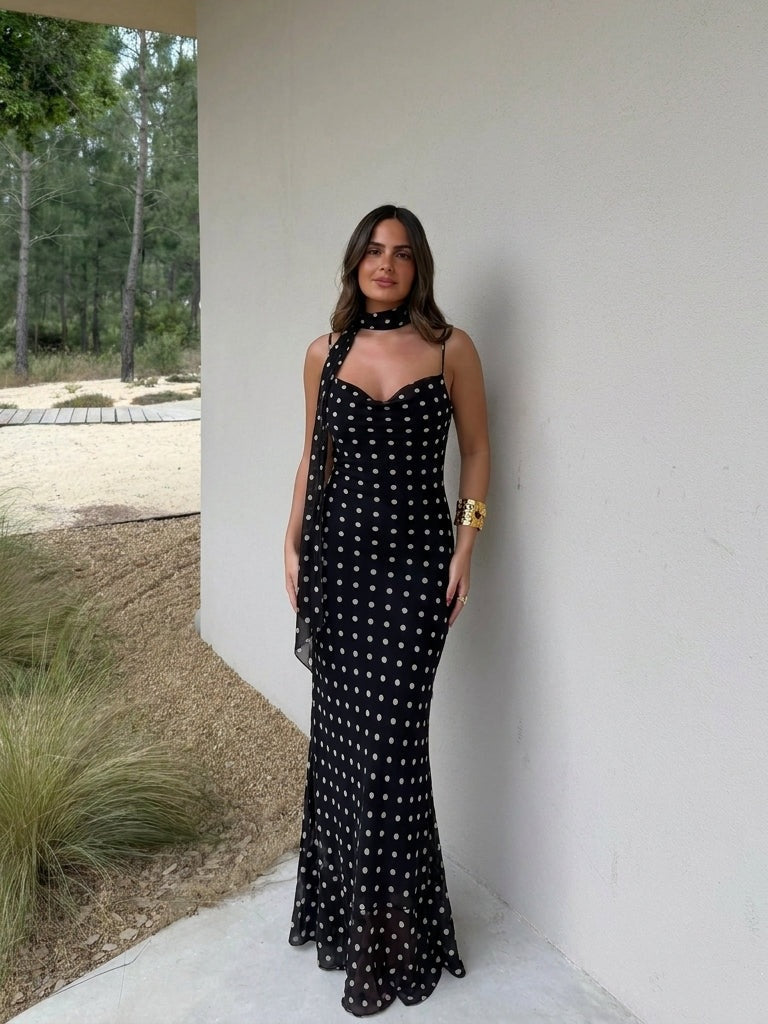velmara-34 · abito-midi-a-pois-spalline-sottili · 71034147930449