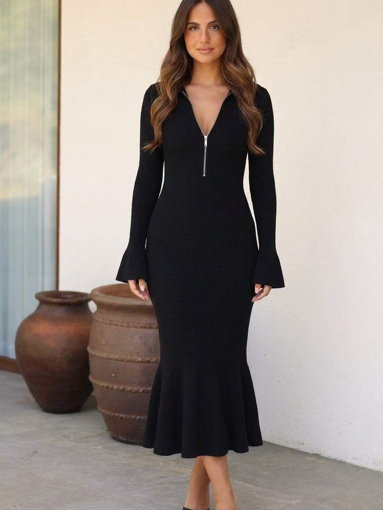 velmara-34 · abito midi-collo-in-maglia-zip · 71036621979985