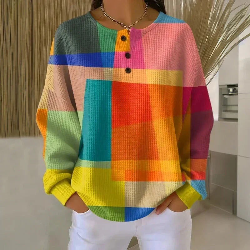 Maglione a nido d'ape a doppio strato Grigio | Aurella Milano