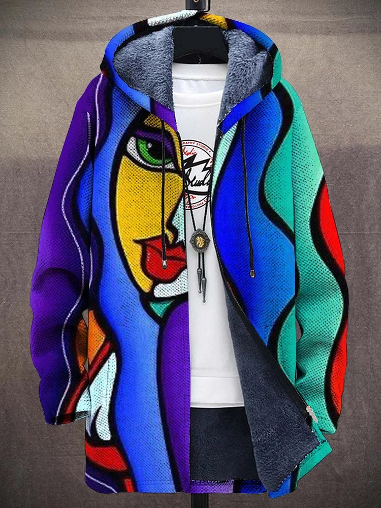 Corrado | Cardigan Artistico con Cappuccio
