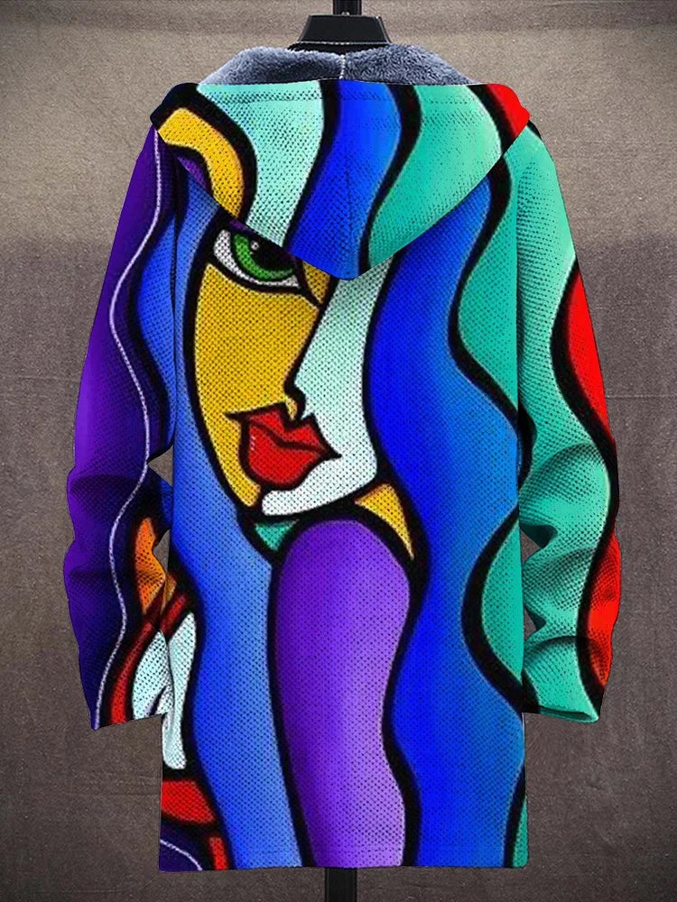 Corrado | Cardigan Artistico con Cappuccio