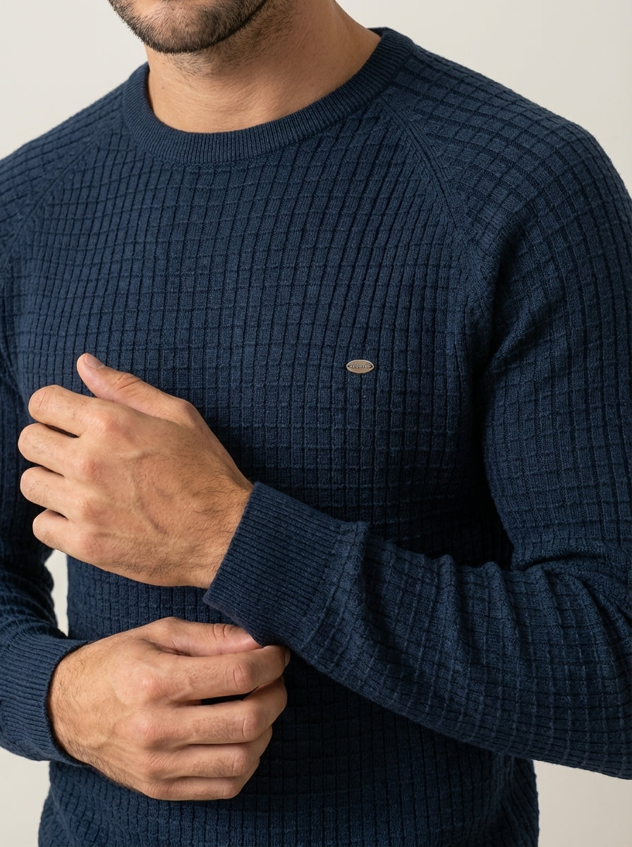 Gabriele - Maglione Elegante a Quadri da uomo | Aurella Milano