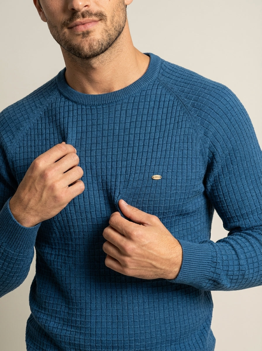 Gabriele - Maglione Elegante a Quadri da uomo | Aurella Milano