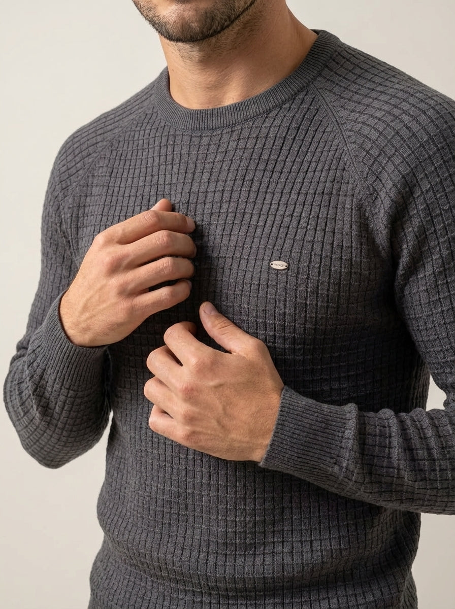 Gabriele - Maglione Elegante a Quadri da uomo | Aurella Milano