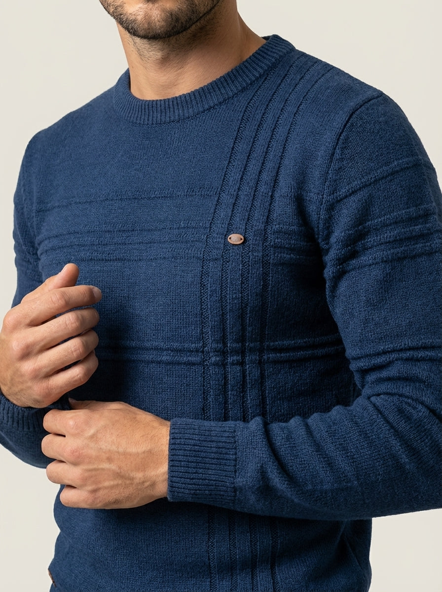 Massimo - Maglione Elegante a Quadri da uomo | Aurella Milano