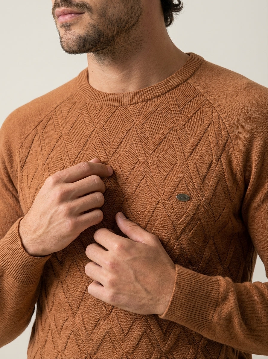 Nico - Maglione Elegante a Rombi da uomo | Aurella Milano