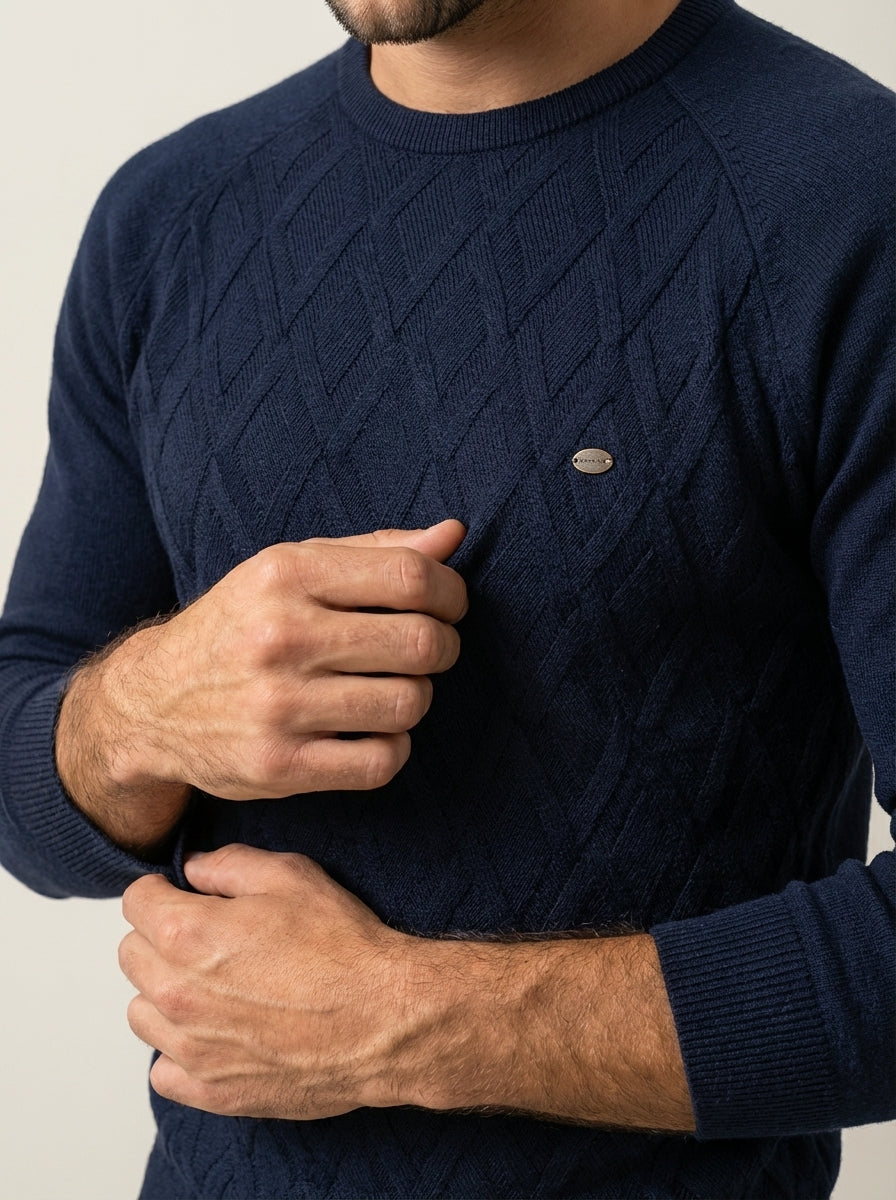 Nico - Maglione Elegante a Rombi da uomo | Aurella Milano