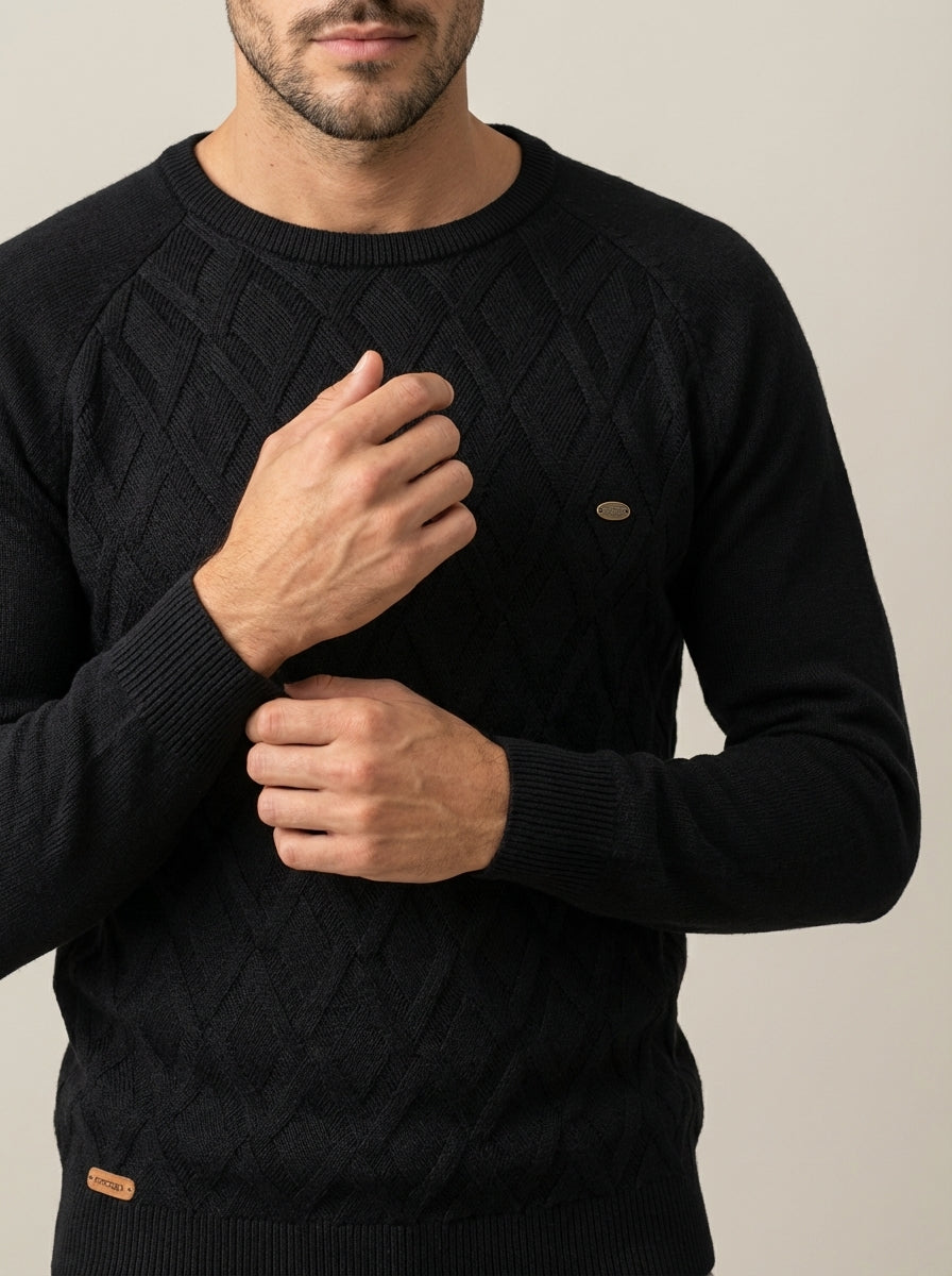 Nico - Maglione Elegante a Rombi da uomo | Aurella Milano