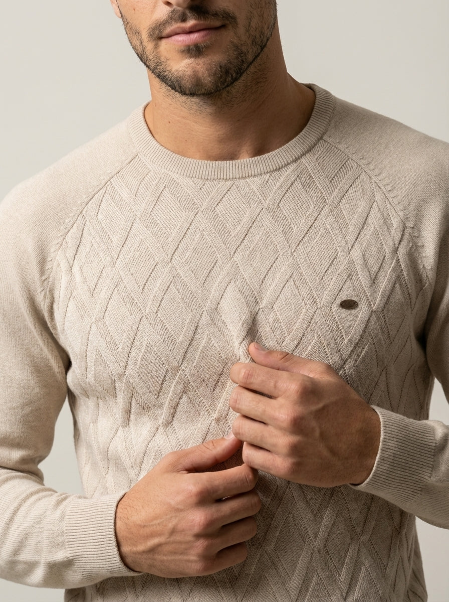 Nico - Maglione Elegante a Rombi da uomo | Aurella Milano