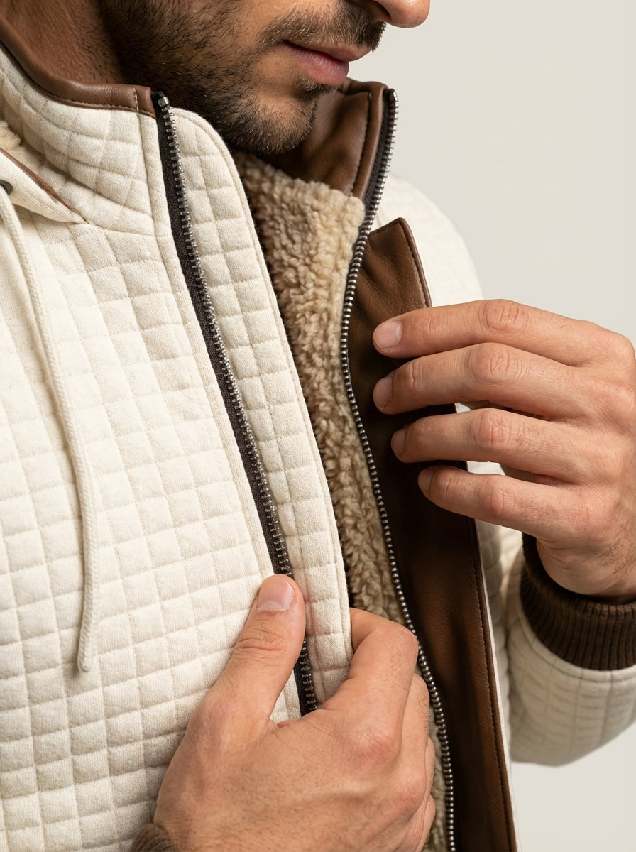 Matteo - Giacca Invernale con Interno in Pile da uomo | Aurella Milano