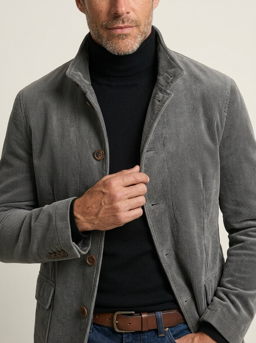 Davide - Giacca in Velluto a Coste da uomo | Aurella Milano