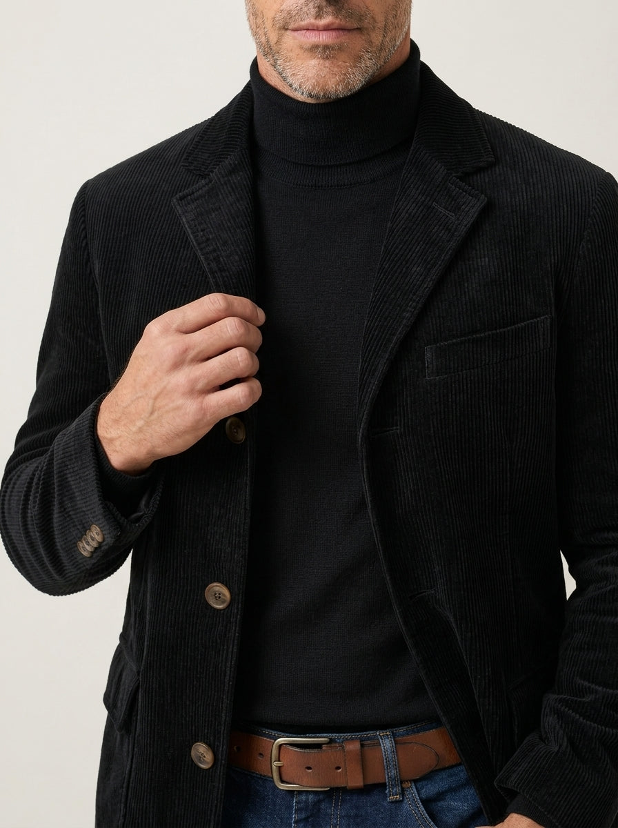Davide - Giacca in Velluto a Coste da uomo | Aurella Milano