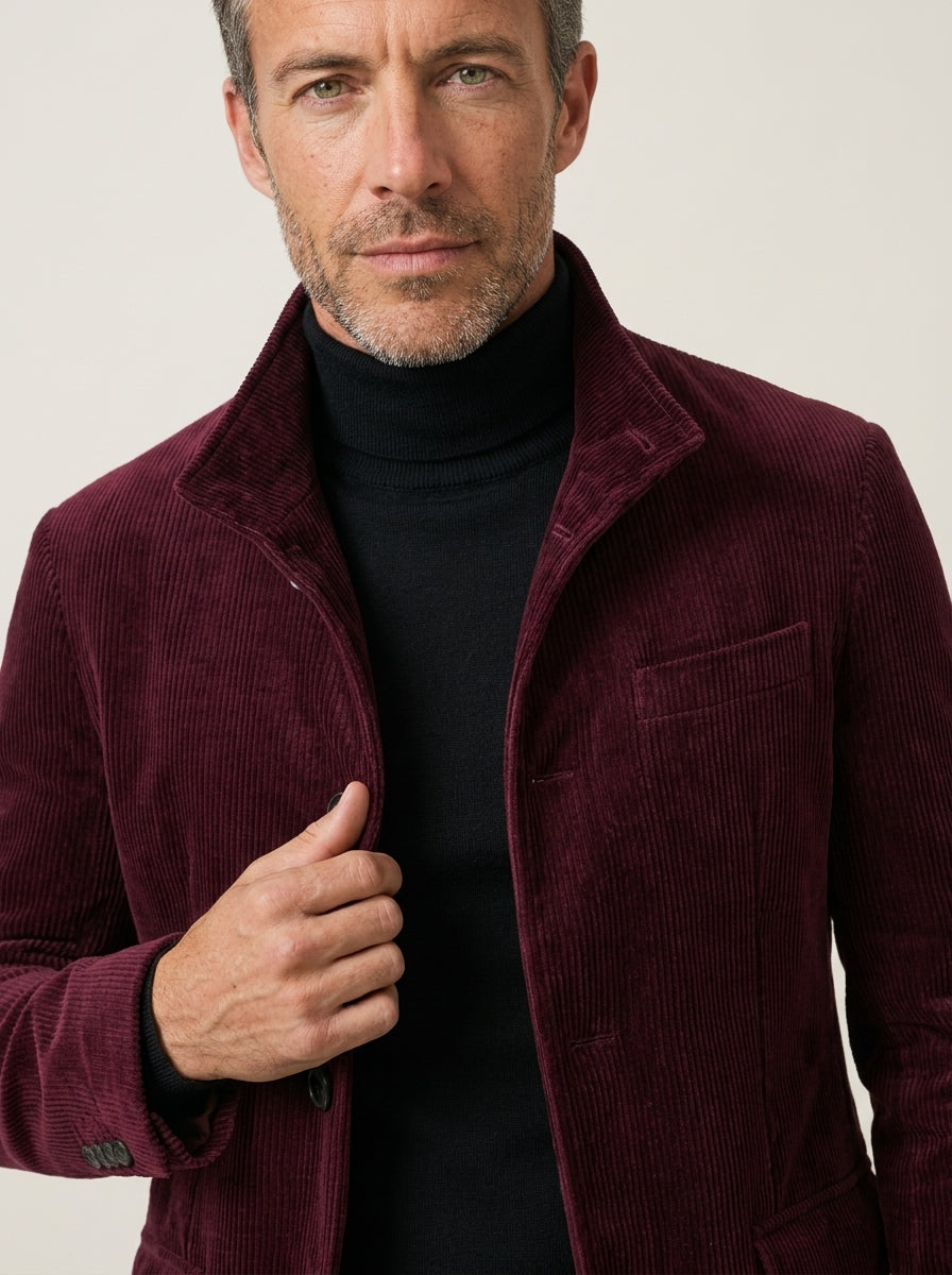 Davide - Giacca in Velluto a Coste da uomo | Aurella Milano