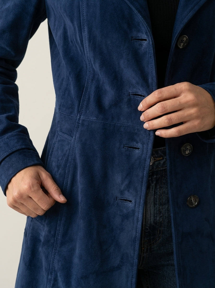 Teresa - Cappotto Vintage Effetto Camoscio | Aurella Milano