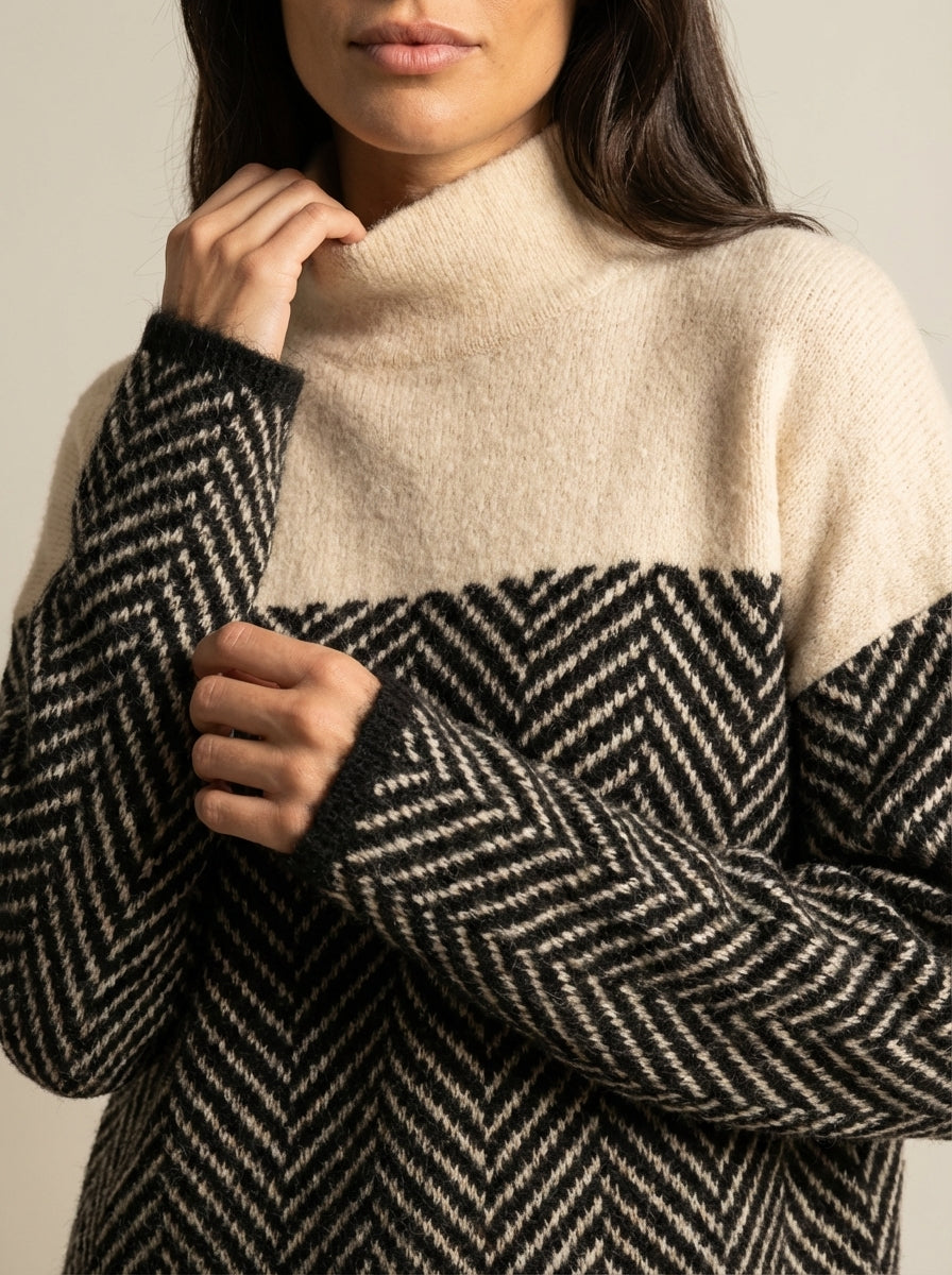 Nora - Maglione Elegante Dolcevita | Aurella Milano