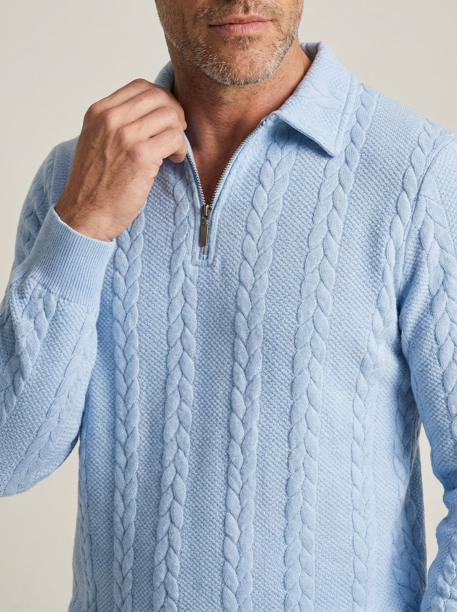 Alvaro - Polo in Maglia Testurizzata da uomo | Aurella Milano