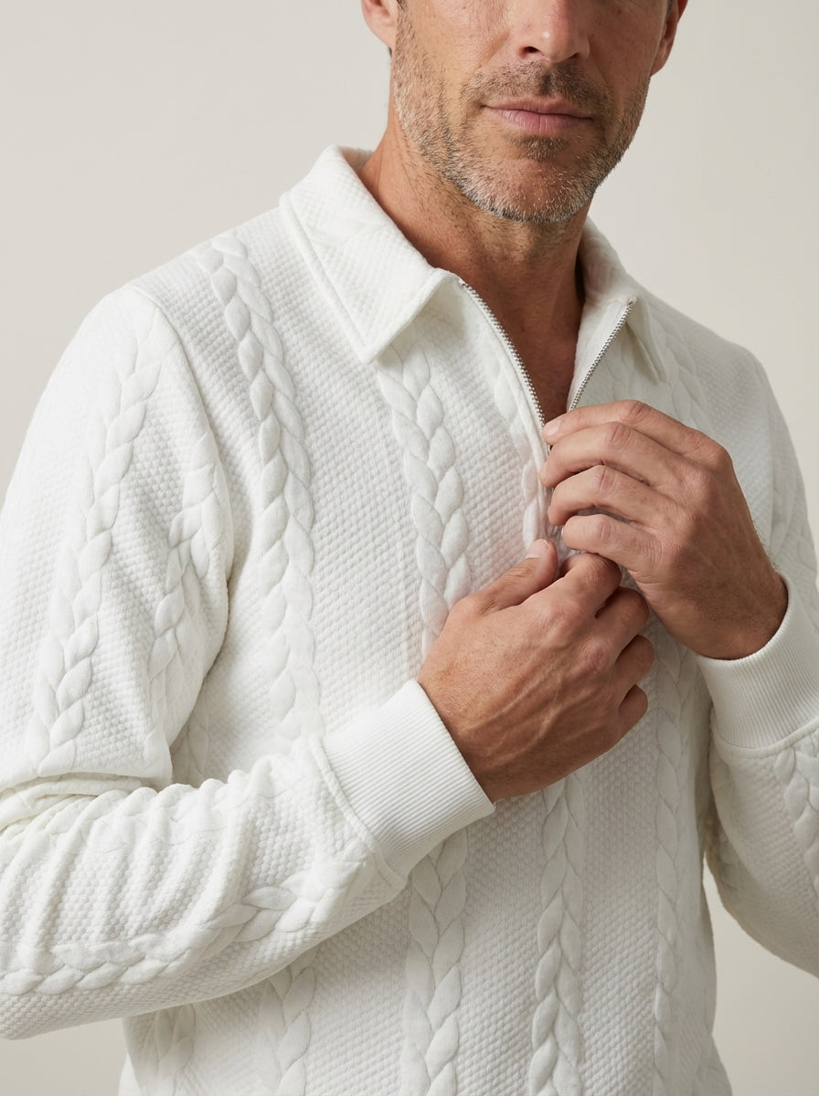 Alvaro - Polo in Maglia Testurizzata da uomo | Aurella Milano