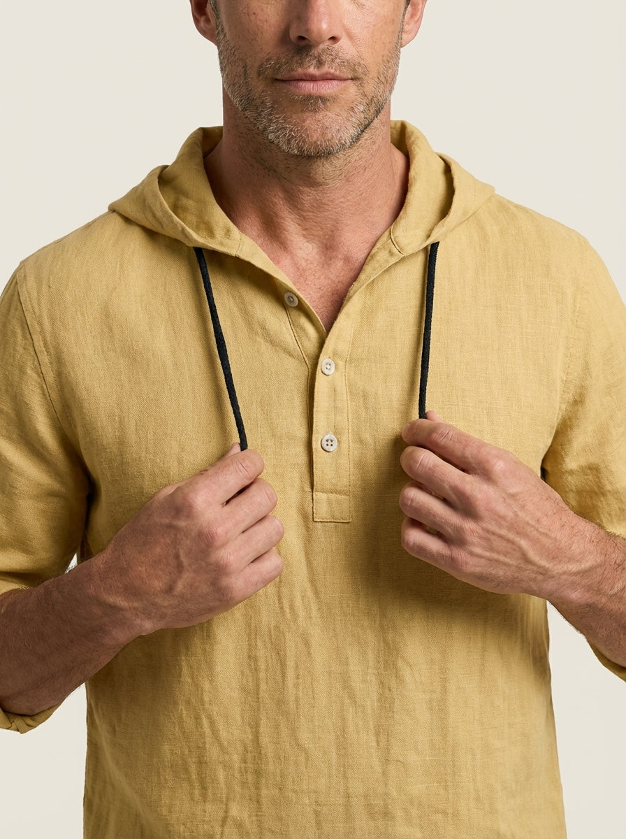 Dario - Camicia Premium con Cappuccio da uomo | Aurella Milano
