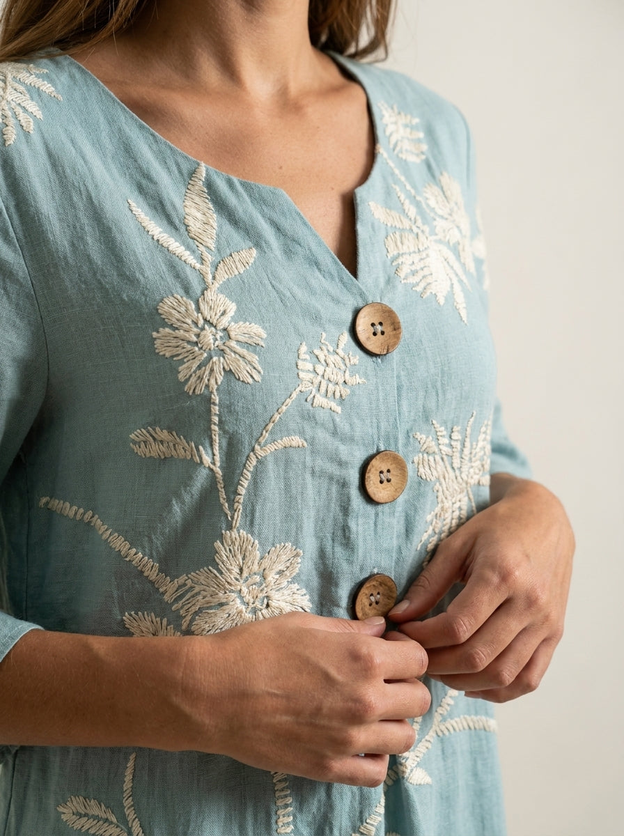 Luisa - Abito Casual con Stampa Floreale | Aurella Milano