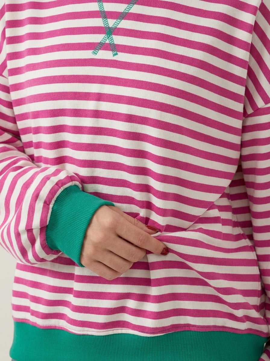 Isabella - Maglia a Righe a Maniche Lunghe | Aurella Milano