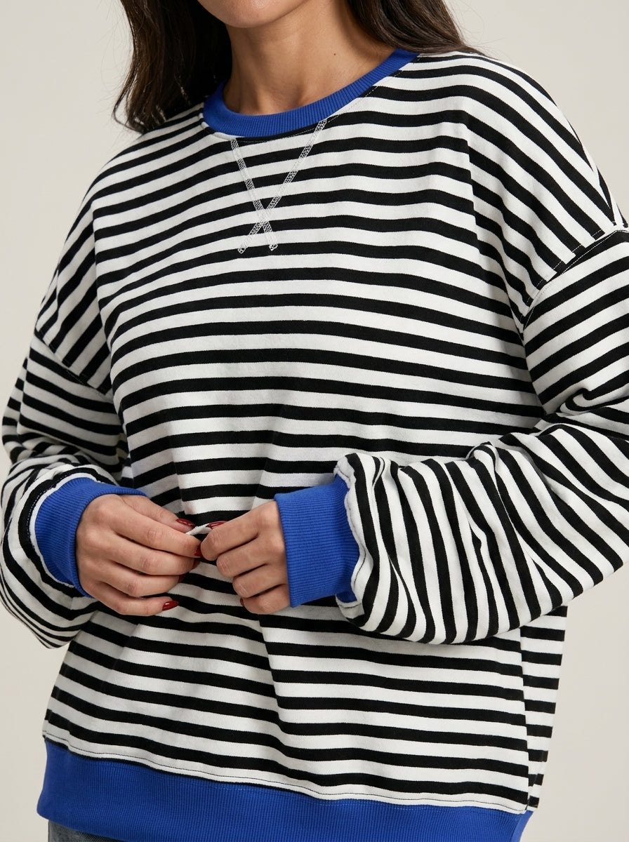 Isabella - Maglia a Righe a Maniche Lunghe | Aurella Milano