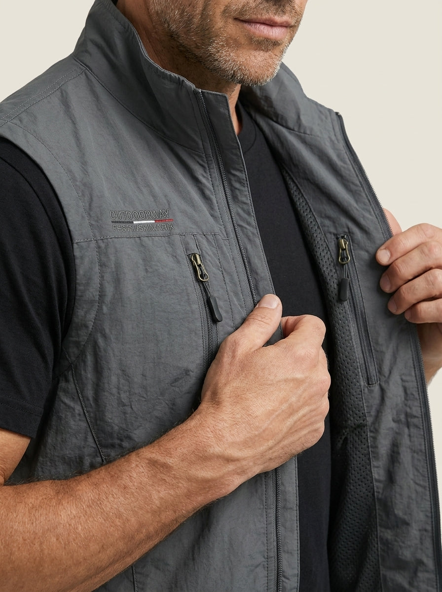 Vincenzo - Gilet Tecnico Traspirante Multitasche da uomo | Aurella Milano