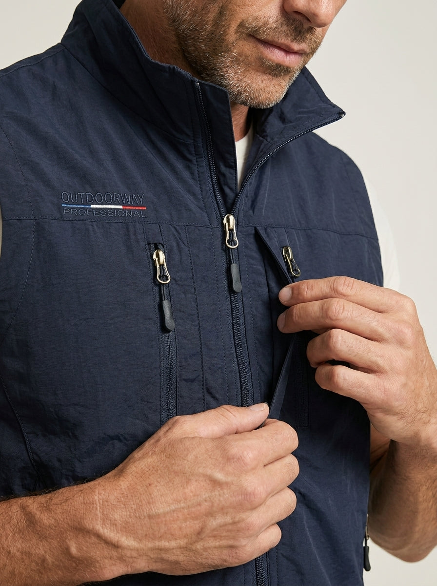 Vincenzo - Gilet Tecnico Traspirante Multitasche da uomo | Aurella Milano
