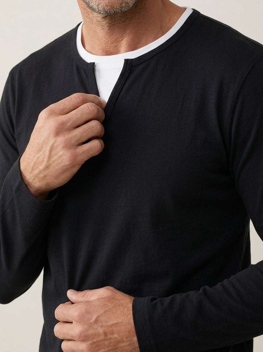 Martino - Maglia Premium a Maniche Lunghe da uomo | Aurella Milano