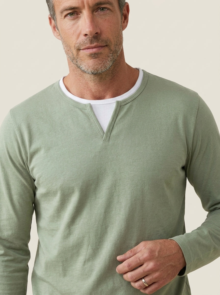 Martino - Maglia Premium a Maniche Lunghe da uomo | Aurella Milano